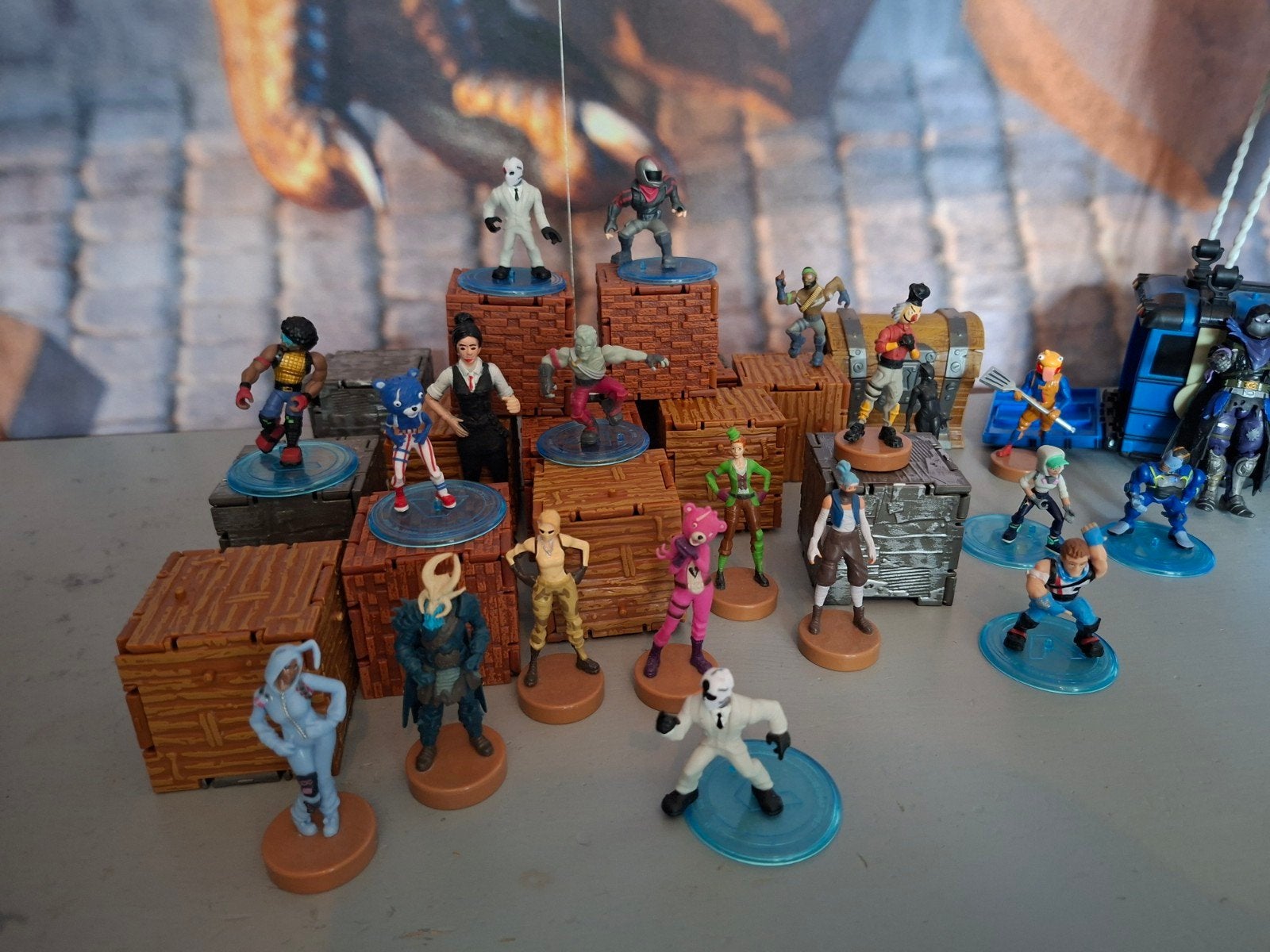 Fortnite figuren en bus, Ophalen of Verzenden