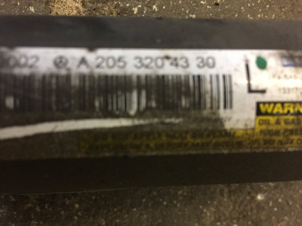 Airmatic Schokbreker W205 C KLasse Links Achterzijde, Niet ingevuld, Gebruikt, Mercedes-Benz, Niet ingevuld