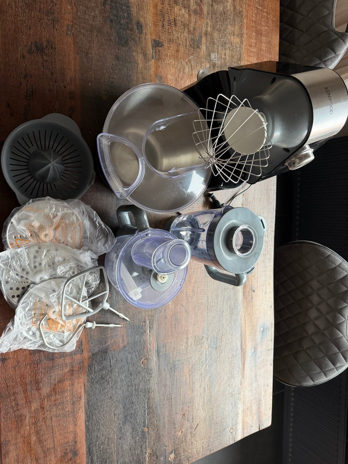 Kenwood Keukenmachine met diverse accessoires, Ophalen, Gebruikt, 3 snelheden of meer, 2 tot 3 liter