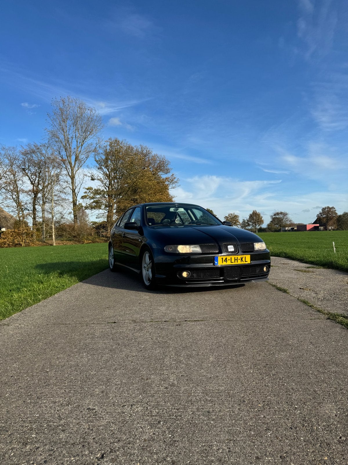 Seat Leon 1.8 20VT 132KW 2003 Zwart, Auto's, Voorwielaandrijving, 4 cilinders, 1264 kg, Zwart