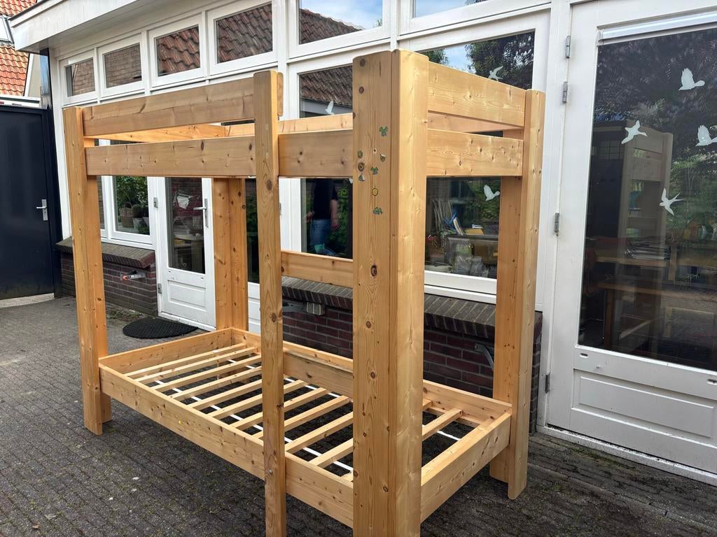 Stapelbed-Hoogslaper L200xB90xH170 cm, Huis en Inrichting, Slaapkamer | Stapelbedden en Hoogslapers, Ophalen, Gebruikt, 90 cm