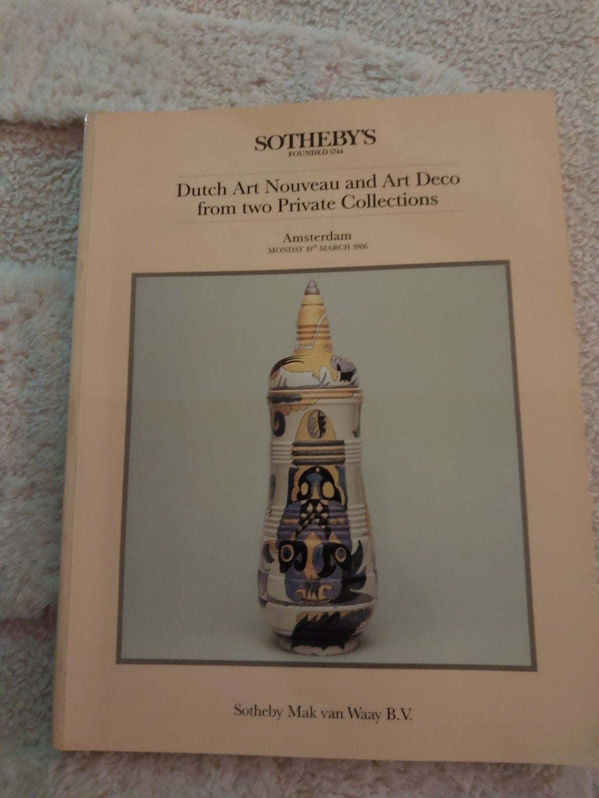 Sotheby's Catalogus: Nederlandse Art Nouveau & Art Deco, Ophalen of Verzenden, Gelezen, Overige onderwerpen, Sotheby's