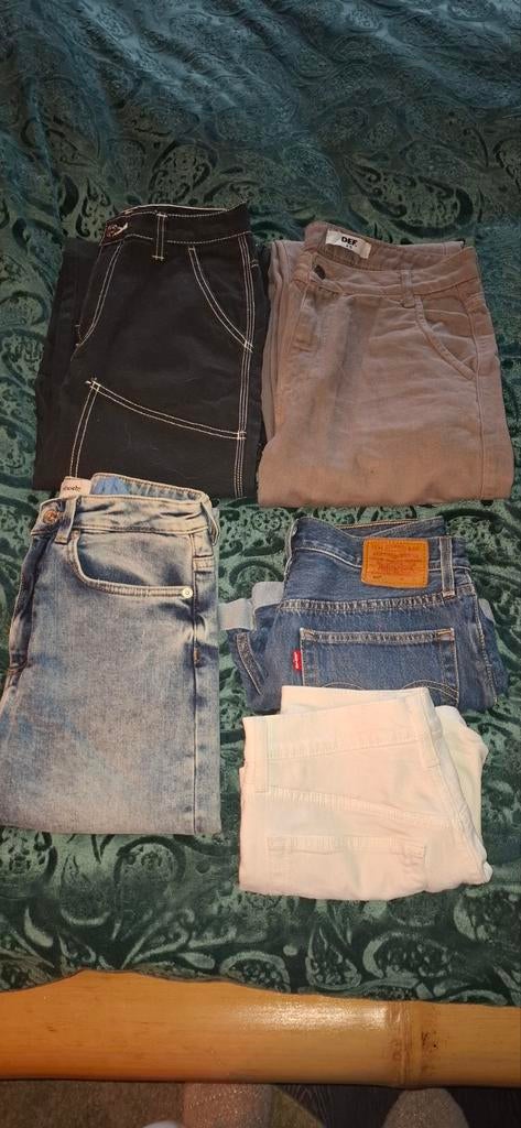 Kledingpakket:dames Broeken en korte broeken diverse merken, Kleding | Dames, Broeken en Pantalons, Zo goed als nieuw, Maat 34 (XS) of kleiner