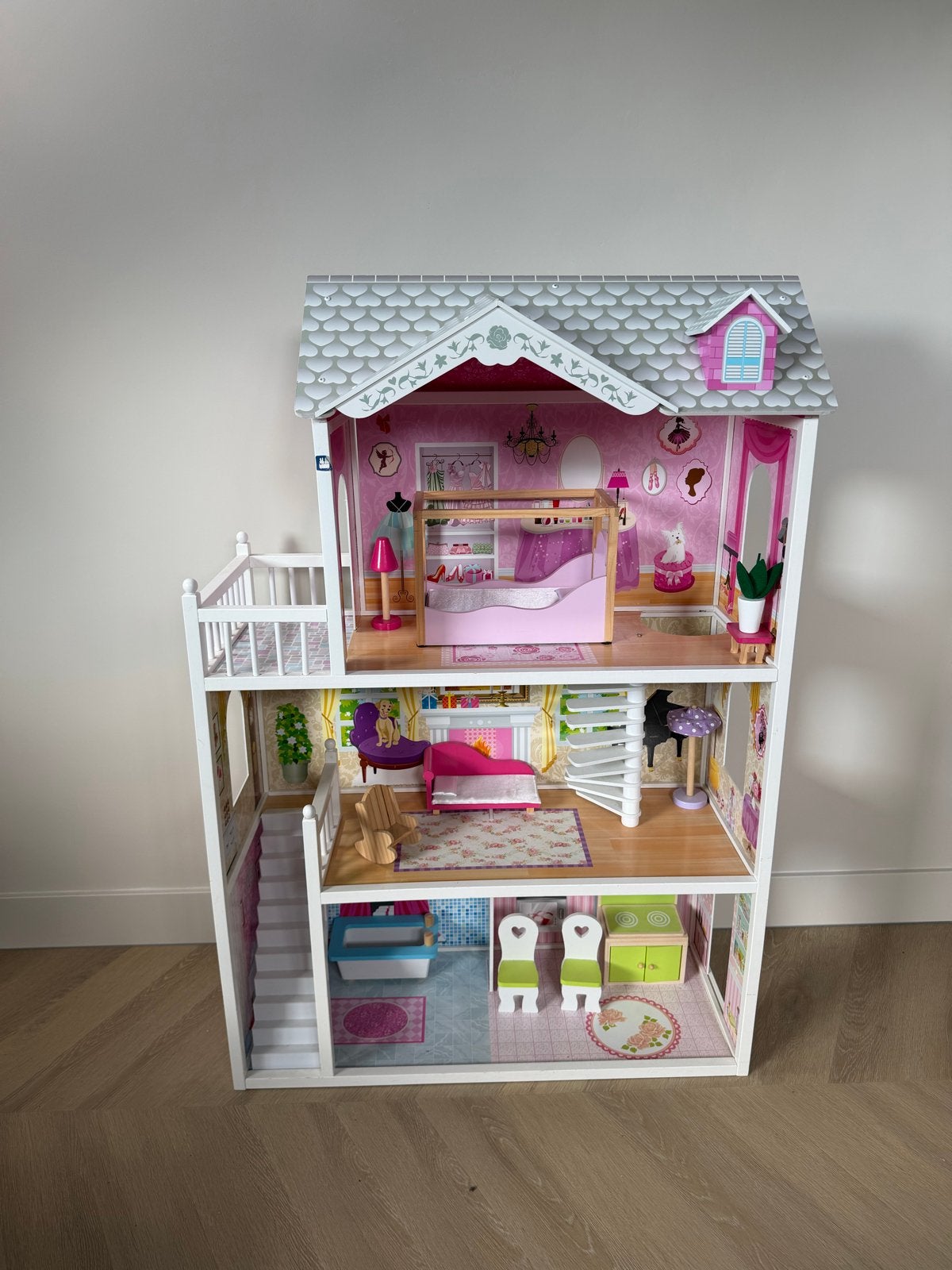 Kidkraft Barbie Poppenhuis met Meubels, Ophalen, Zo goed als nieuw, Poppenhuis