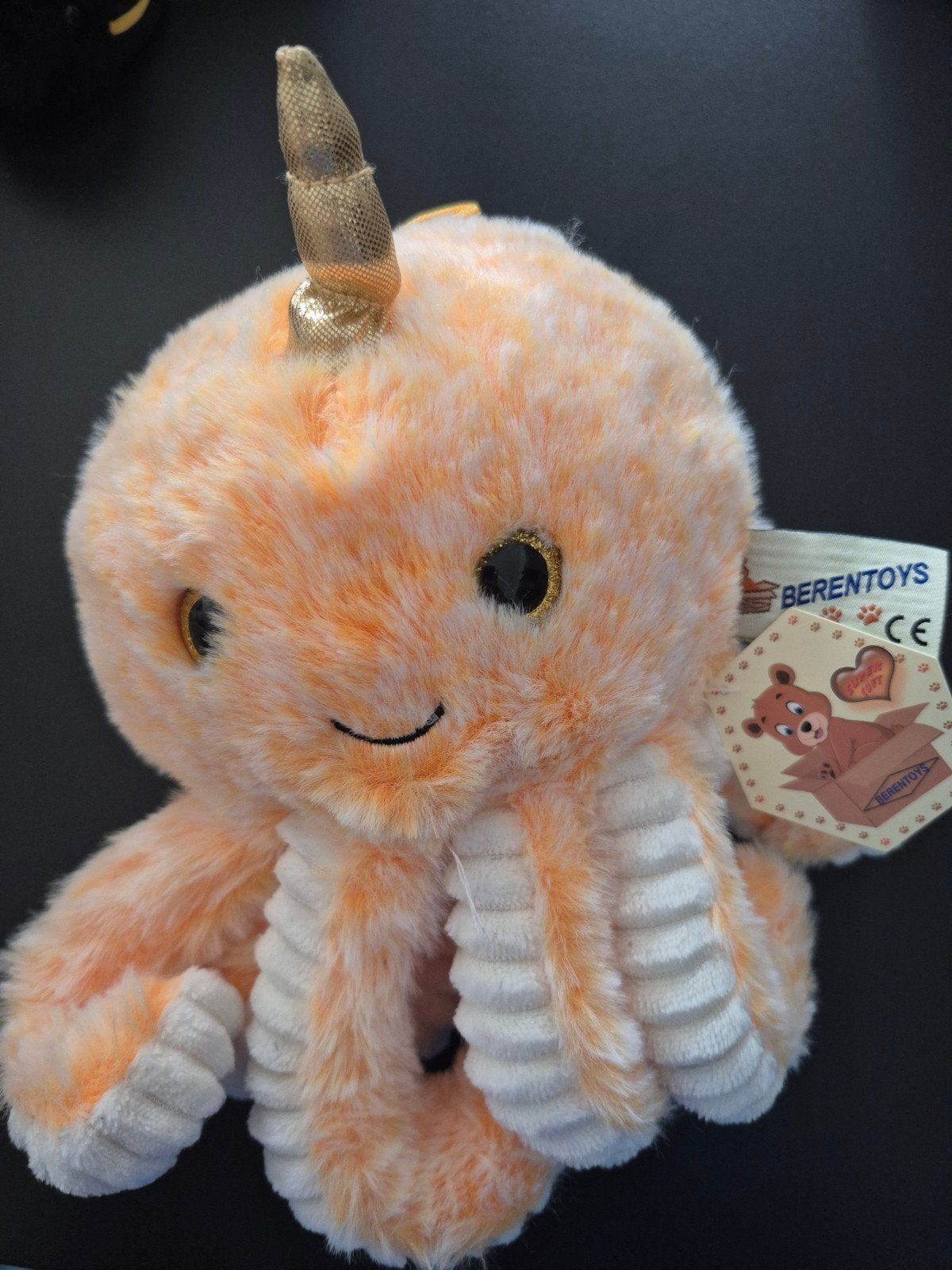 Schattige Berentoys Eenhoorn Octopus Knuffel - Oranje, Oranje, Overige karakters, Overige typen, Nieuw