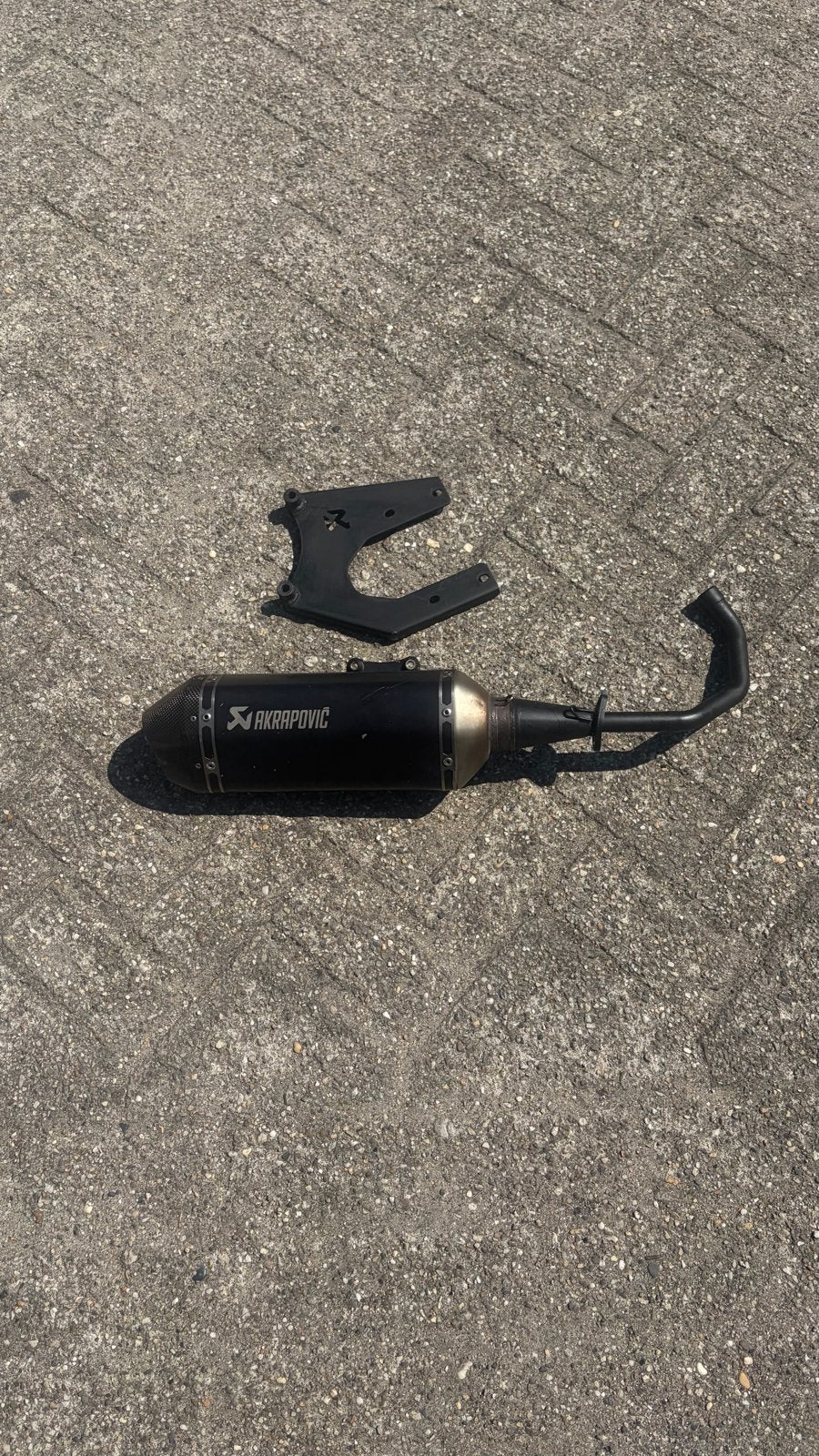Akrapovic uitlaat voor 50/80cc, Ophalen, Gebruikt