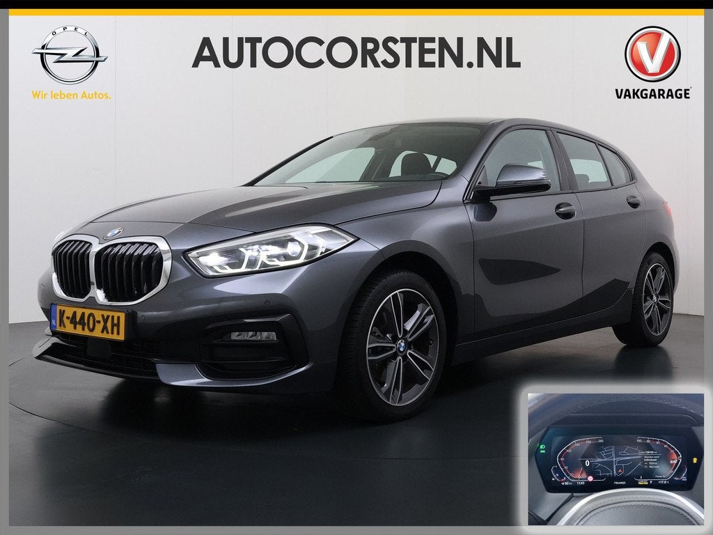 BMW 1-serie 118i AUT-7 Sport-Line Navi Ecc Live-Cockpit-Pro, Auto's, BMW, 136 pk, Gebruikt, Leder en Stof, Origineel Nederlands