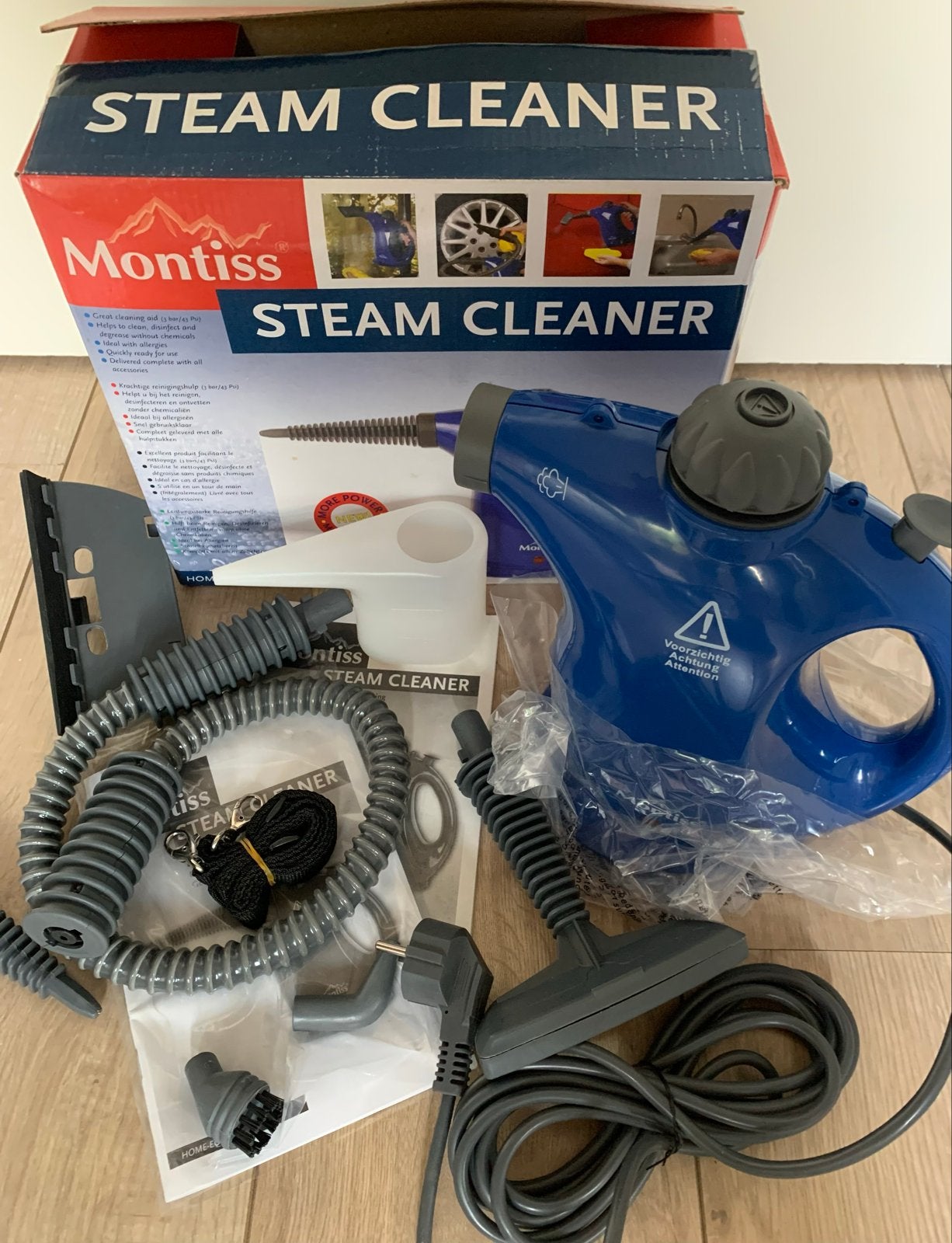 Montiss Stoomreiniger en Stof-/Waterzuiger Combi, Nieuw, Reservoir, Ophalen, Combi-reiniger