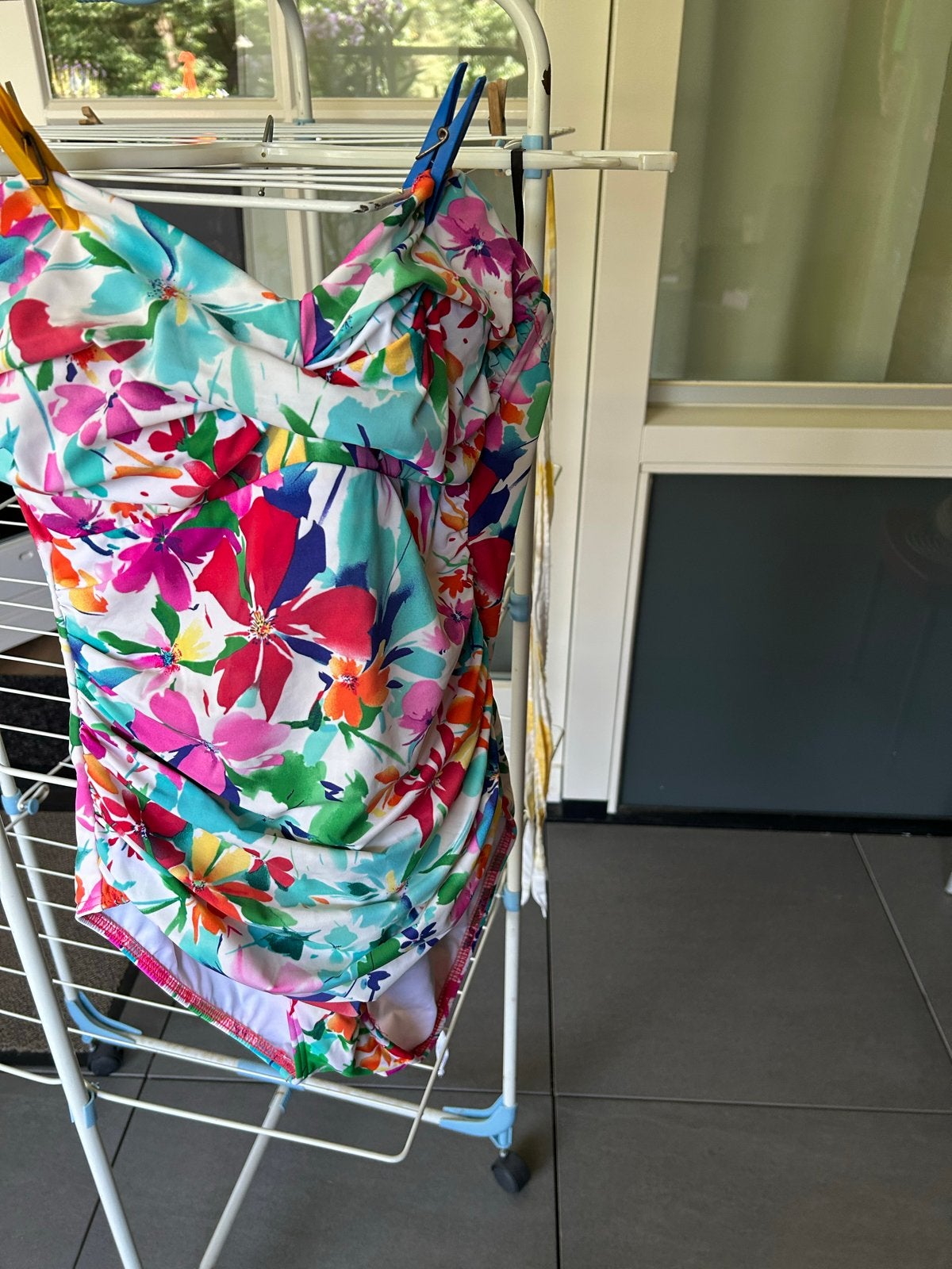 Miraclesuit Kleurrijk Badpak met Bandje+strepples  40/42, Ophalen of Verzenden, Zo goed als nieuw, Meerkleurig, Badpak