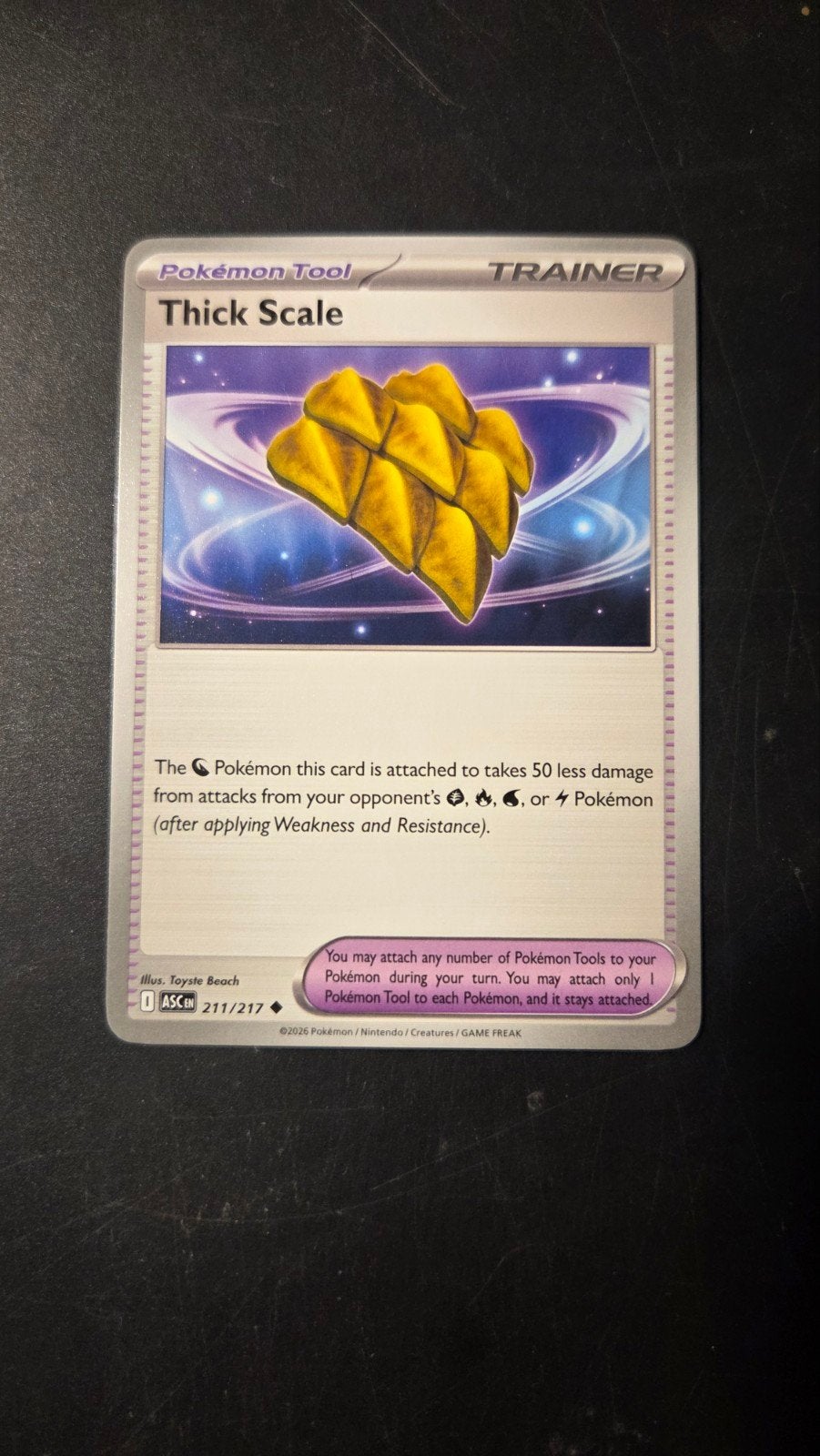 Thick Scale 211/217 Ascended Heroes Pokémon kaart, Verzenden, Zo goed als nieuw, Losse kaart