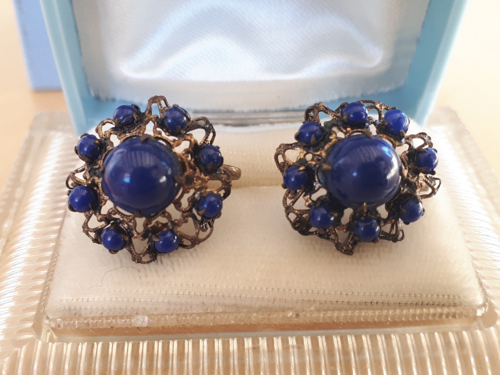 AUSTRIA Gesigneerde Vintage Schroefoorbellen., Sieraden, Tassen en Uiterlijk, Oorbellen, Ophalen of Verzenden