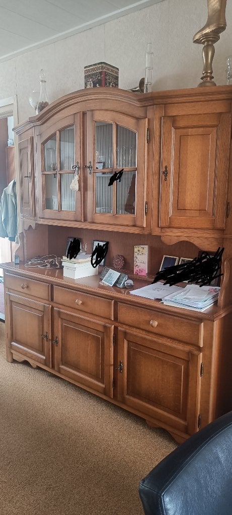Grote servieskast, Huis en Inrichting, Kasten | Buffetkasten, Ophalen, Gebruikt, Met deur(en), 200 cm of meer