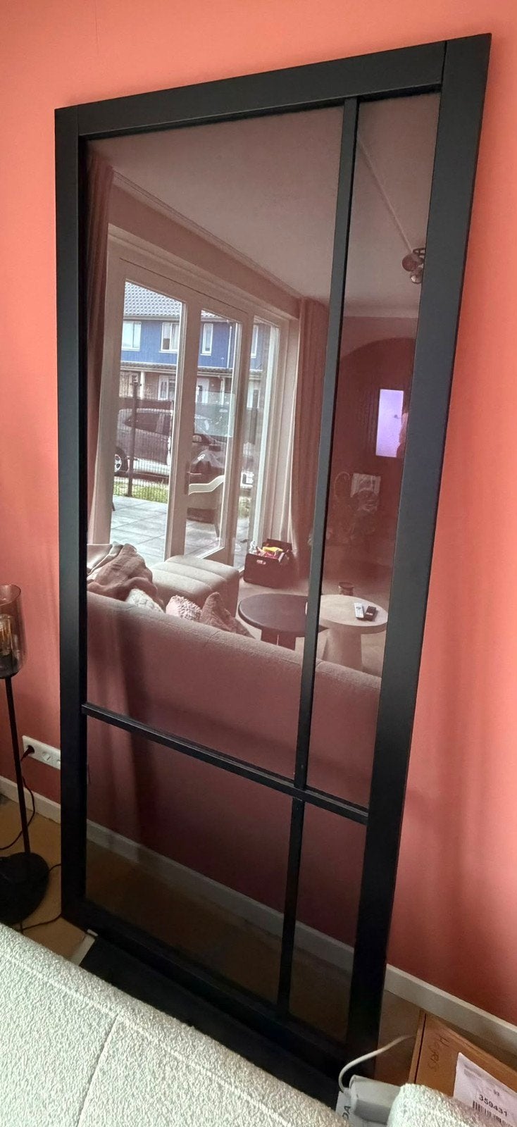 Lundia binnendeur Lumen En 1E04 rook glas zwart gegrondverfd, Doe-het-zelf en Verbouw, Deuren en Horren, 80 tot 100 cm, 215 cm of meer