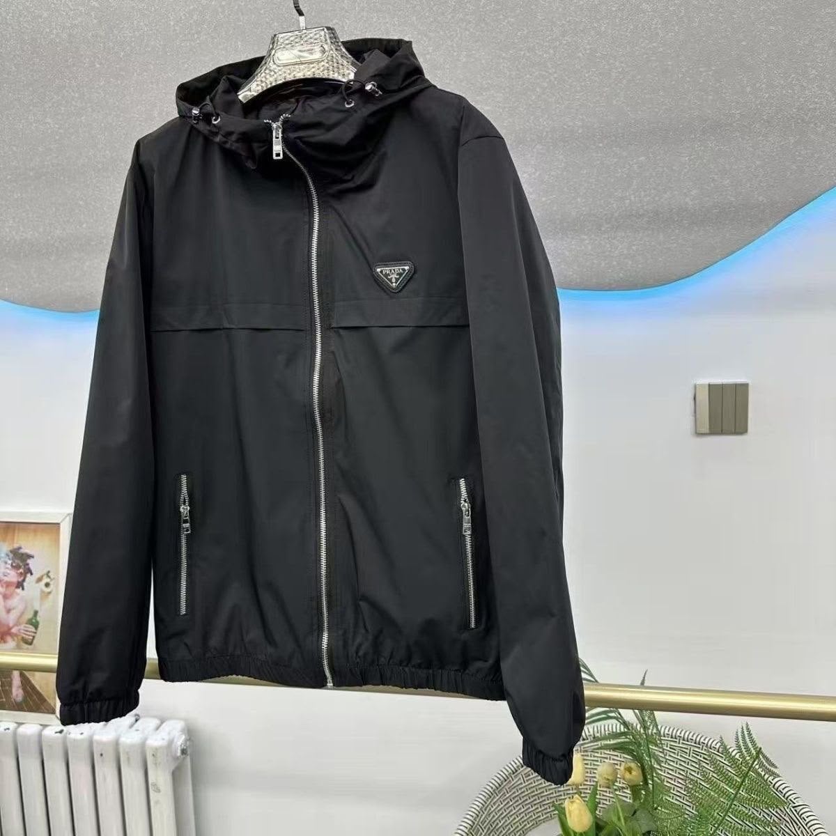 Prada jas, Kleding | Heren, Ophalen of Verzenden, Zo goed als nieuw, Overige maten, Zwart
