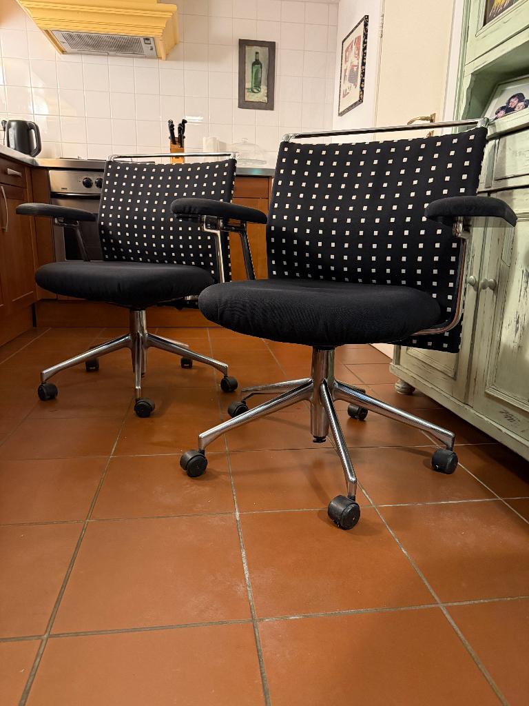AC2 design vergaderstoelen by Antonio Citterio for Vitra, Ophalen, Gebruikt, Twee, Zwart