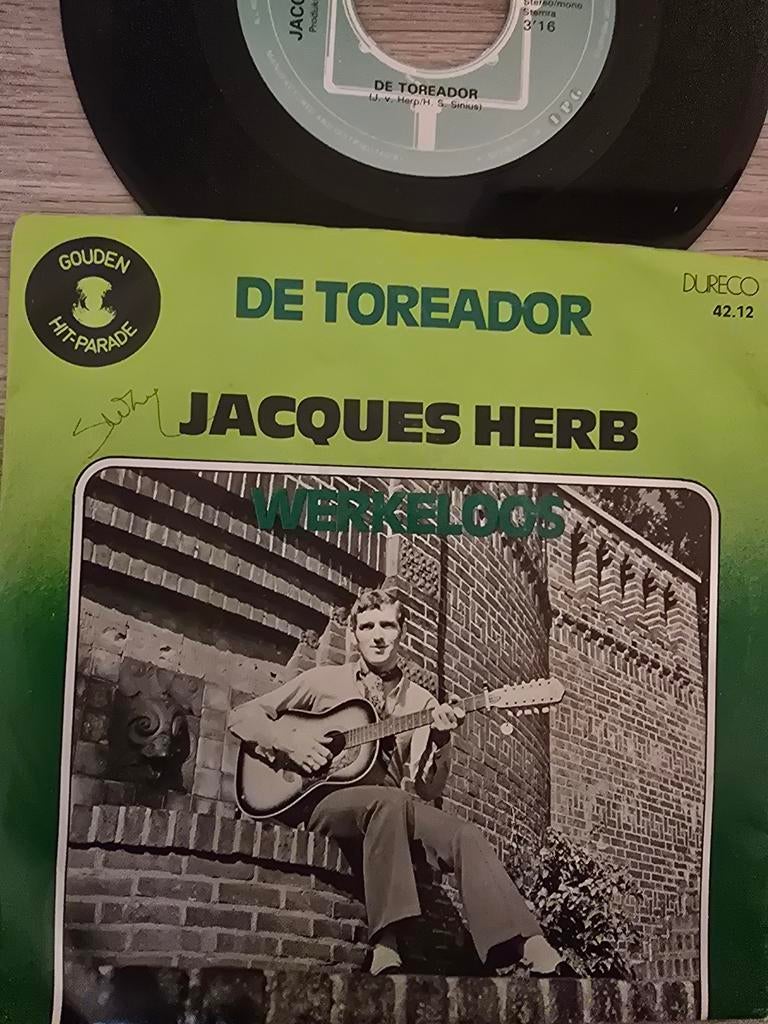 Jacques Herb/ de toreador, Ophalen of Verzenden, Gebruikt, Overige formaten, Levenslied of Smartlap