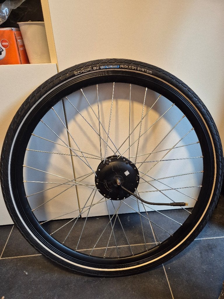 Voorwiel met Bafang motor voor elektrische fiets, Fietsen en Brommers, Gebruikt, Bafang, Ophalen of Verzenden, Aluminium