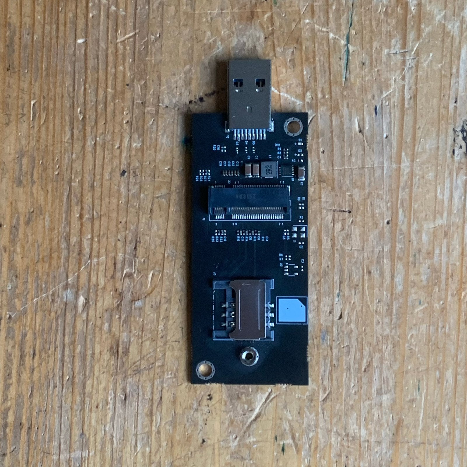 USB naar M.2 WWAN LTE Adapter, Computers en Software, Netwerkkaarten, Ophalen of Verzenden, Gebruikt