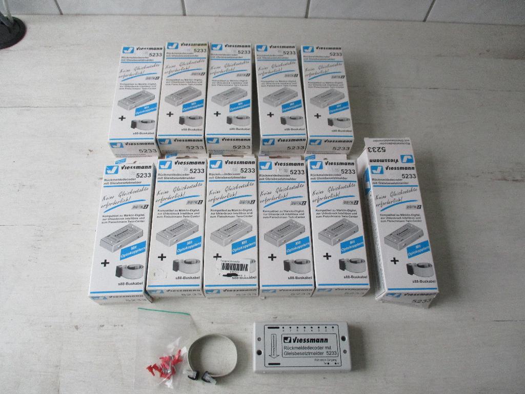 Viessmann Rückmelddecoder mit Gleisbesetzmelder no 5233, Hobby en Vrije tijd, Modeltreinen | H0, Gelijkstroom of Wisselstroom