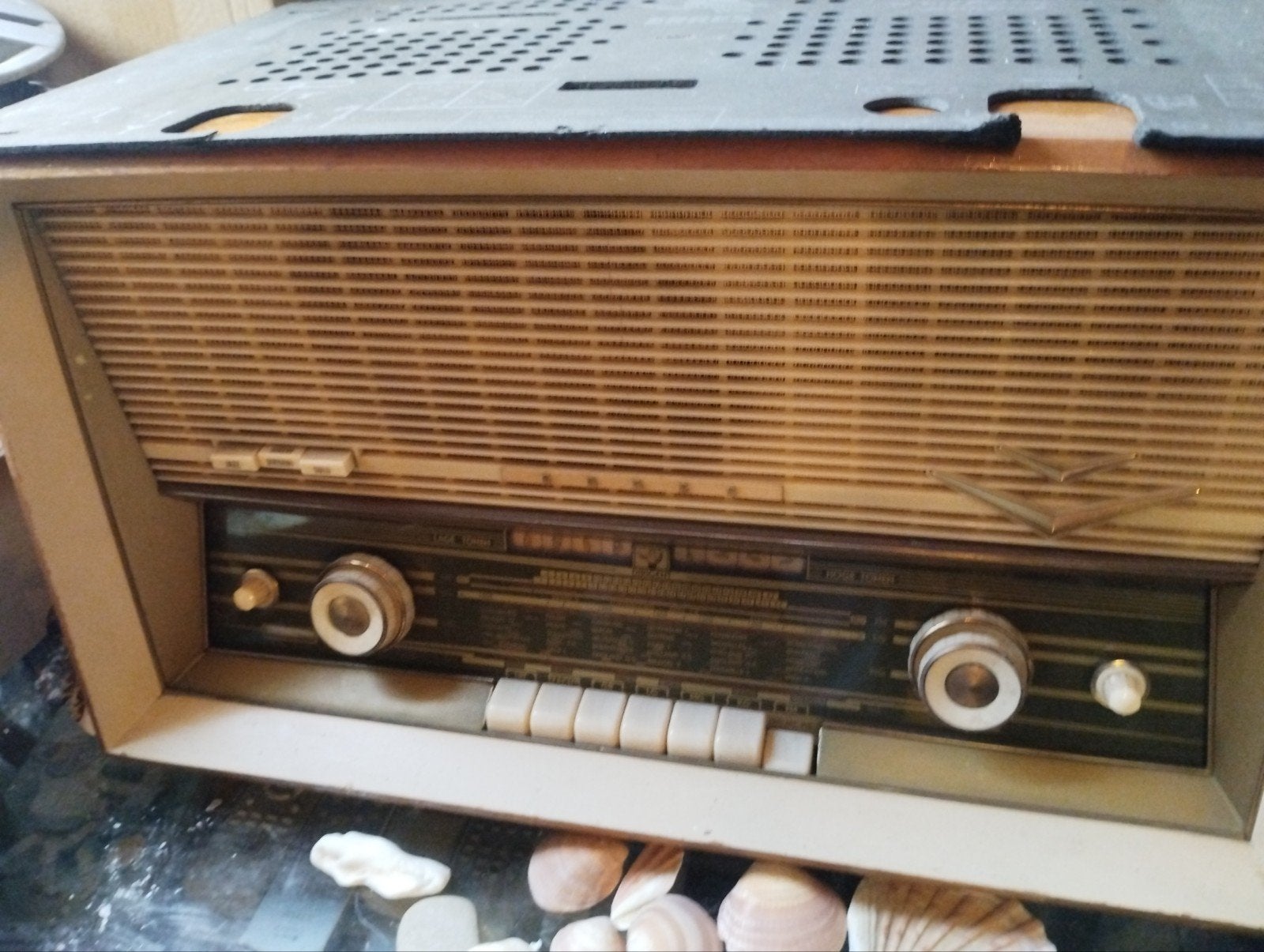 Vintage Erres Radio - Decoratief of voor Restauratie, Ophalen, Gebruikt, Radio