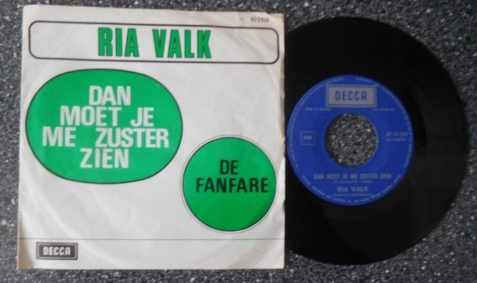 Ria Valk - dan moet je m'n zuster zien (BE) (vanaf € 1,50), Verzenden, Zo goed als nieuw, 7 inch, Levenslied of Smartlap