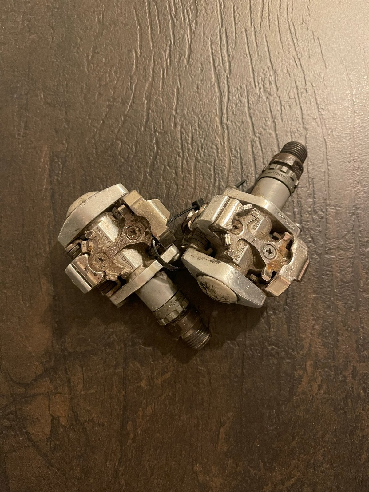Shimano PD-M515 SPD Pedalen - Gebruikt, Crankstel of Pedalen, Ophalen of Verzenden, Zo goed als nieuw, Aluminium