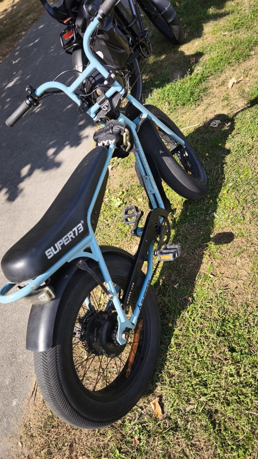 Super73 Steel Blue met gashendel ,nieuwe controller en displ, Gebruikt, 59 cm of meer, 30 tot 50 km per accu, Ophalen