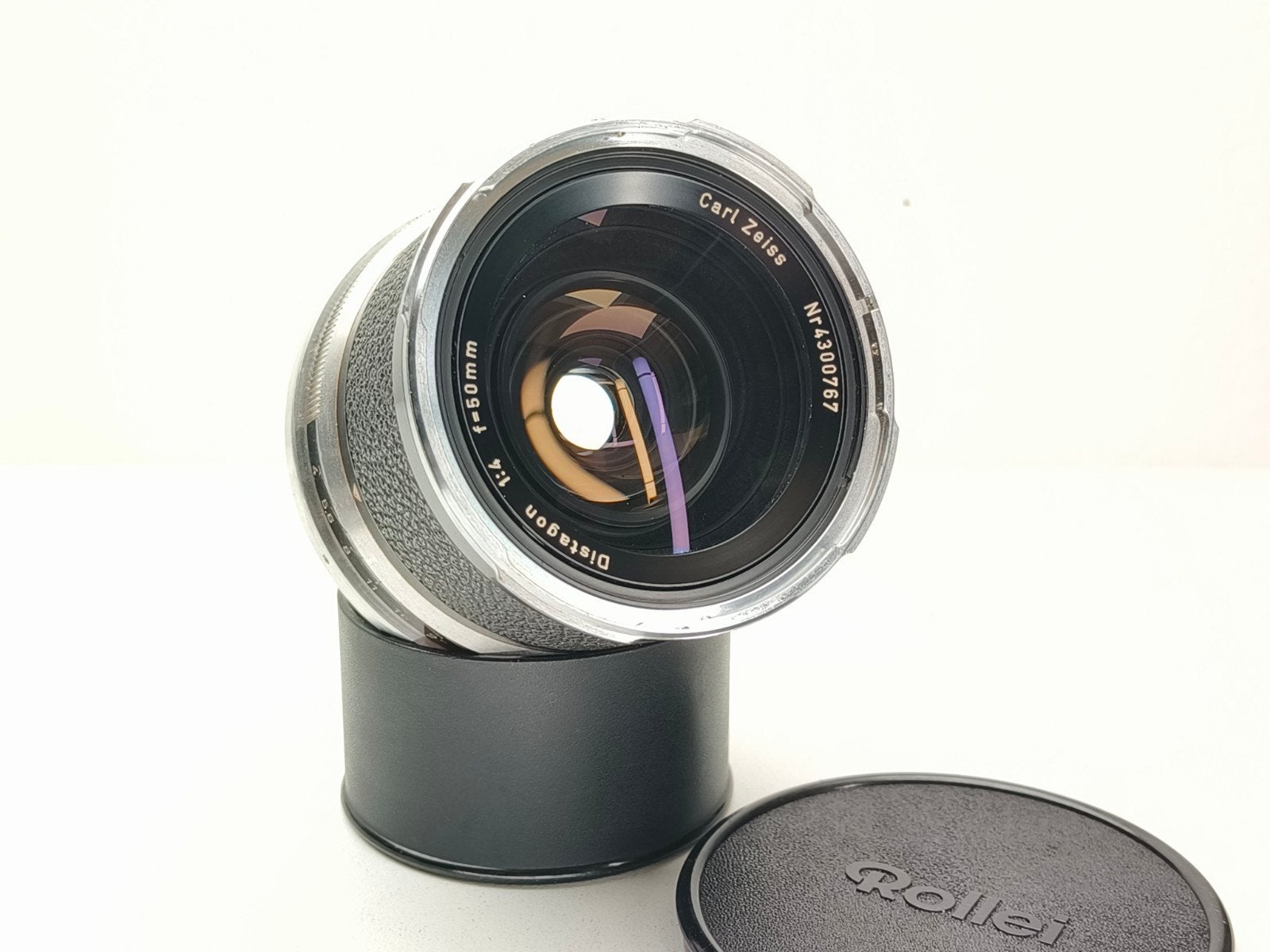 Rolleiflex Carl Zeiss 50mm f4 Distagon SL-66 SL-66E E-Ring!, Ophalen of Verzenden, Gebruikt, Groothoeklens