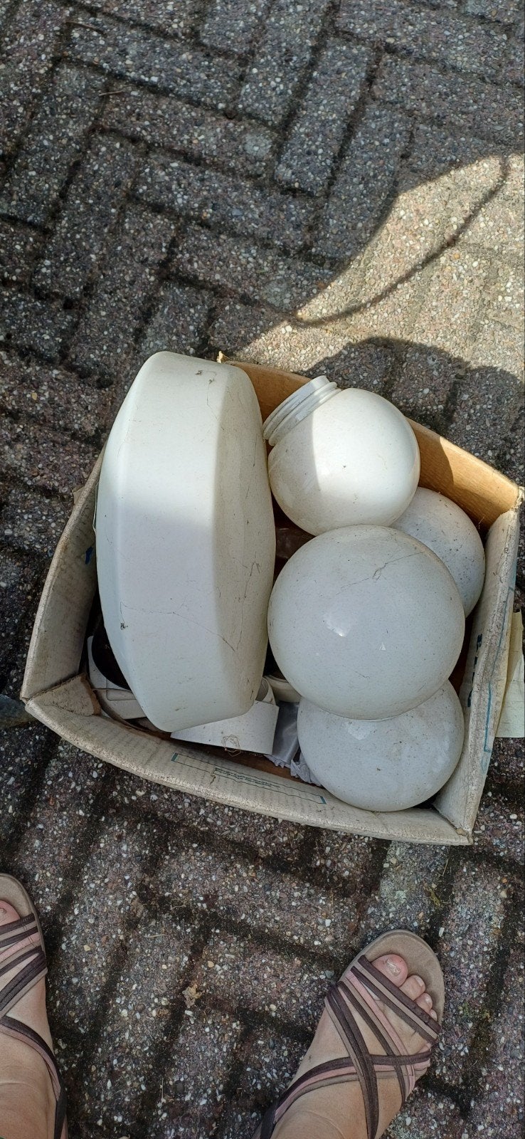 Vintage lampen., Ophalen, Gebruikt, Netvoeding, 50 tot 250 watt