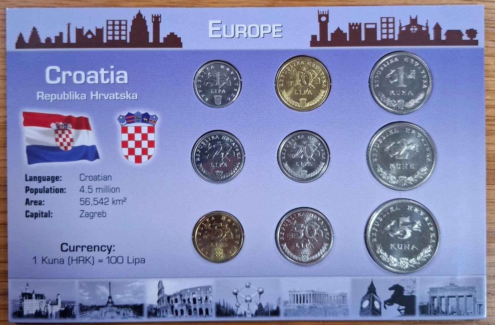 126# Coins of the World muntset Croatie, Ophalen of Verzenden, Overige landen