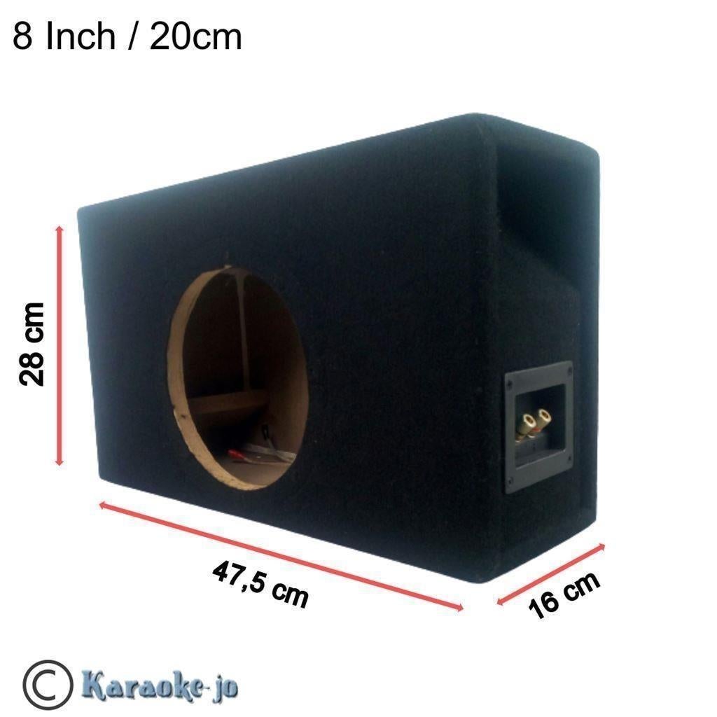 Bassreflex behuizing voor 8 inch 20cm subwoofer, ., Nieuw, Ophalen of Verzenden, .