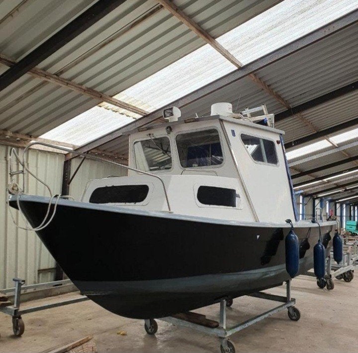 Leuke vis kajuit boot ., Ophalen of Verzenden, Polyester