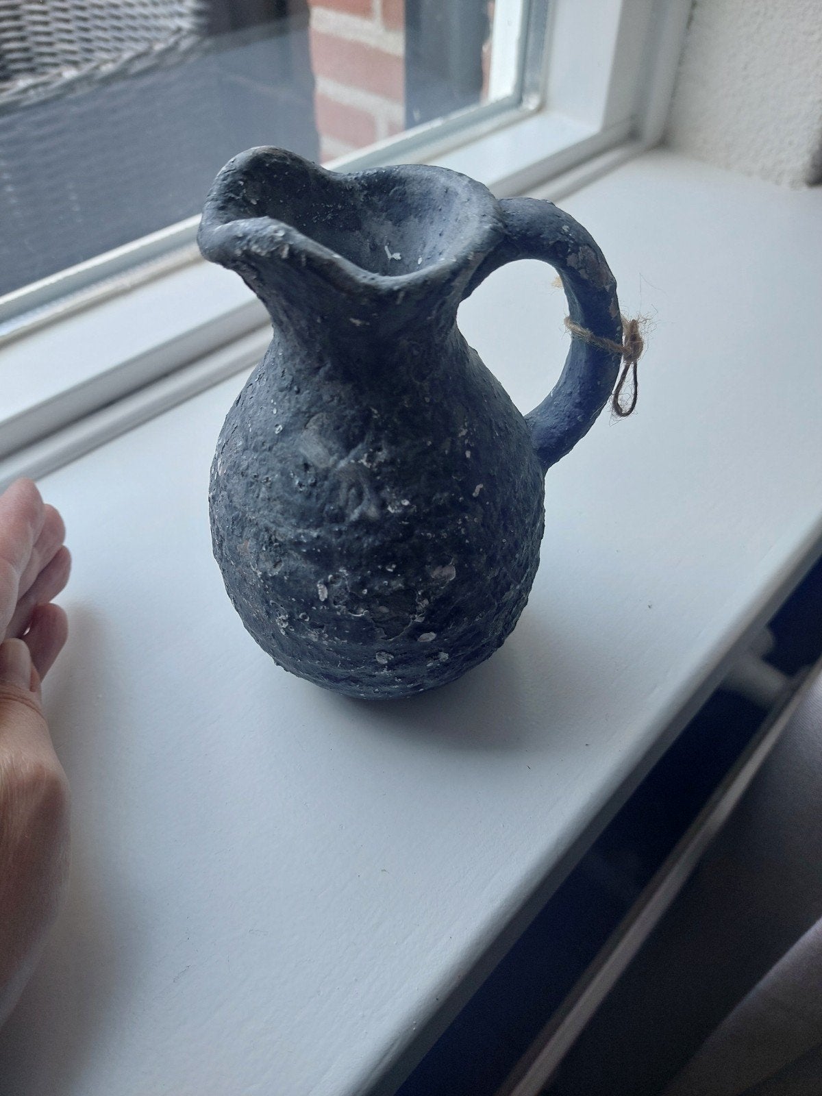 Decoratieve kruik van klei - Handgemaakt en uniek, Ophalen of Verzenden