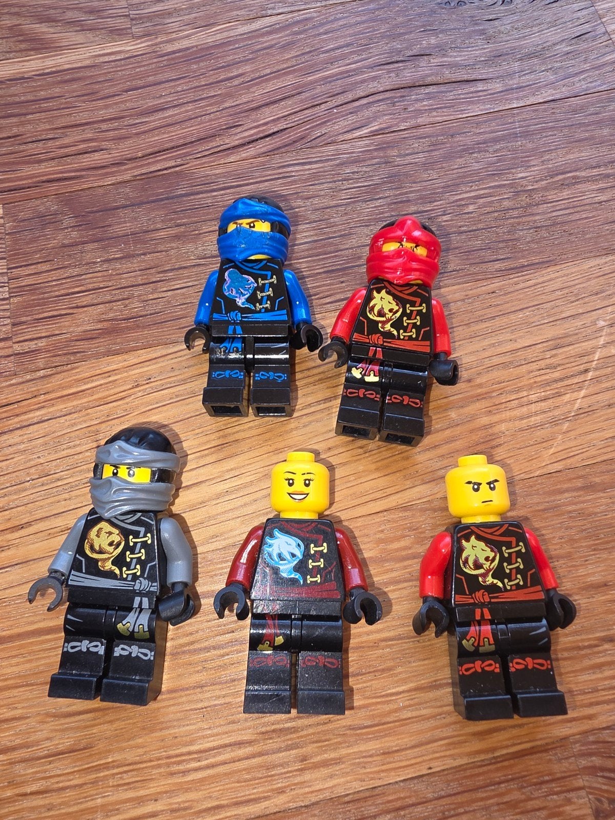 LEGO Ninjago minifiguren: Jay, Kai en Cole, Verzamelen, Verzenden, Gebruikt