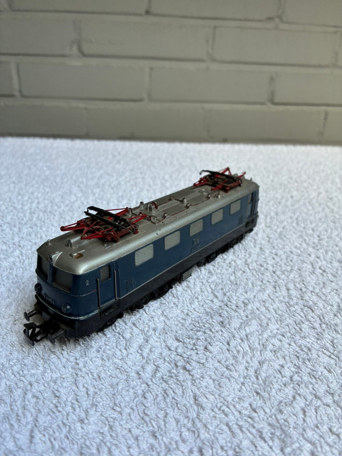 Märklin H0 3034 E-Lok DB E41 blauw, gegoten uitvoering, Wisselstroom, Gebruikt, Locomotief, Ophalen of Verzenden