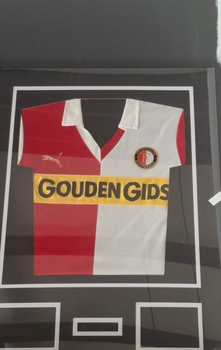 Vintage Feyenoord Puma shirt Gouden Gids m 1983aat M, Maat 38/40 (M), Puma, Ophalen of Verzenden, Gedragen