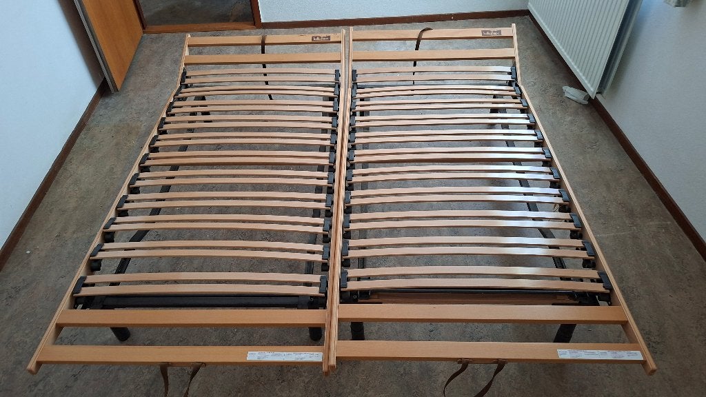 2x Lattoflex lattenbodem 90x200 — instelbare comfortzones, Huis en Inrichting, Slaapkamer | Matrassen en Bedbodems, Ophalen, Gebruikt