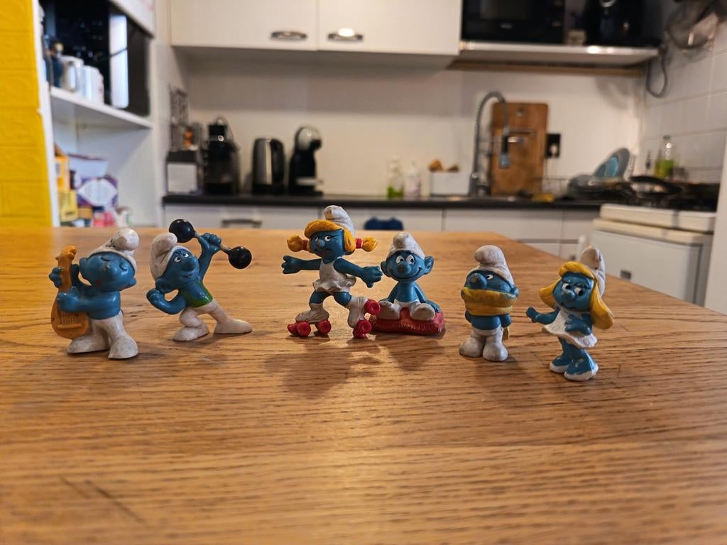 Smurfen beeldjes collectie - 6 stuks, Verzamelen, Ophalen of Verzenden, Zo goed als nieuw, Verschillende Smurfen