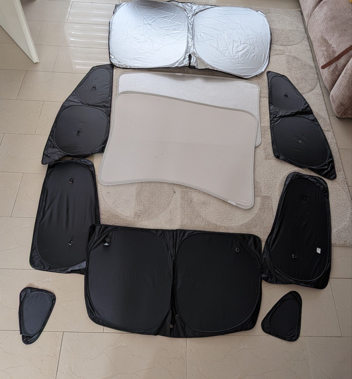 Zonnescherm set Tesla Model 3 - complete auto, Auto diversen, Auto-accessoires, Ophalen of Verzenden