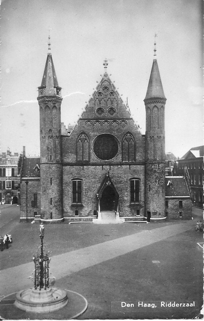Oude ansichtkaart Baarn, gestempeld 1958, Verzamelen, Ophalen of Verzenden, 1940 tot 1960, Gelopen, Utrecht