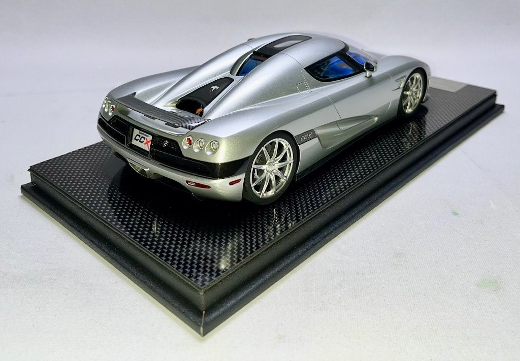 Koenigsegg CCX Zilver 1:18 van FrontiArt, Ophalen of Verzenden, Nieuw, Auto, Overige merken