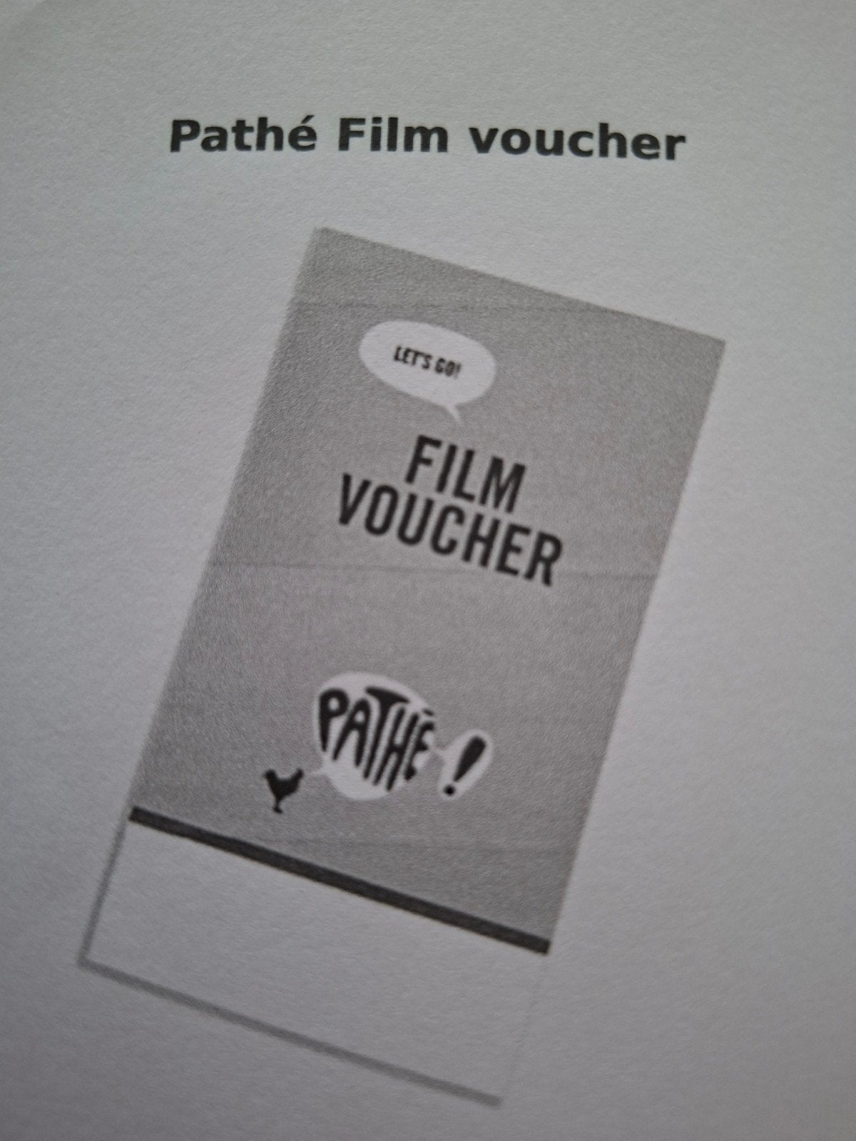 2 filmvouchers en 2 frisdrankvouchers Pathé, Tickets en Kaartjes, Eén persoon, Vrijkaartje alle films