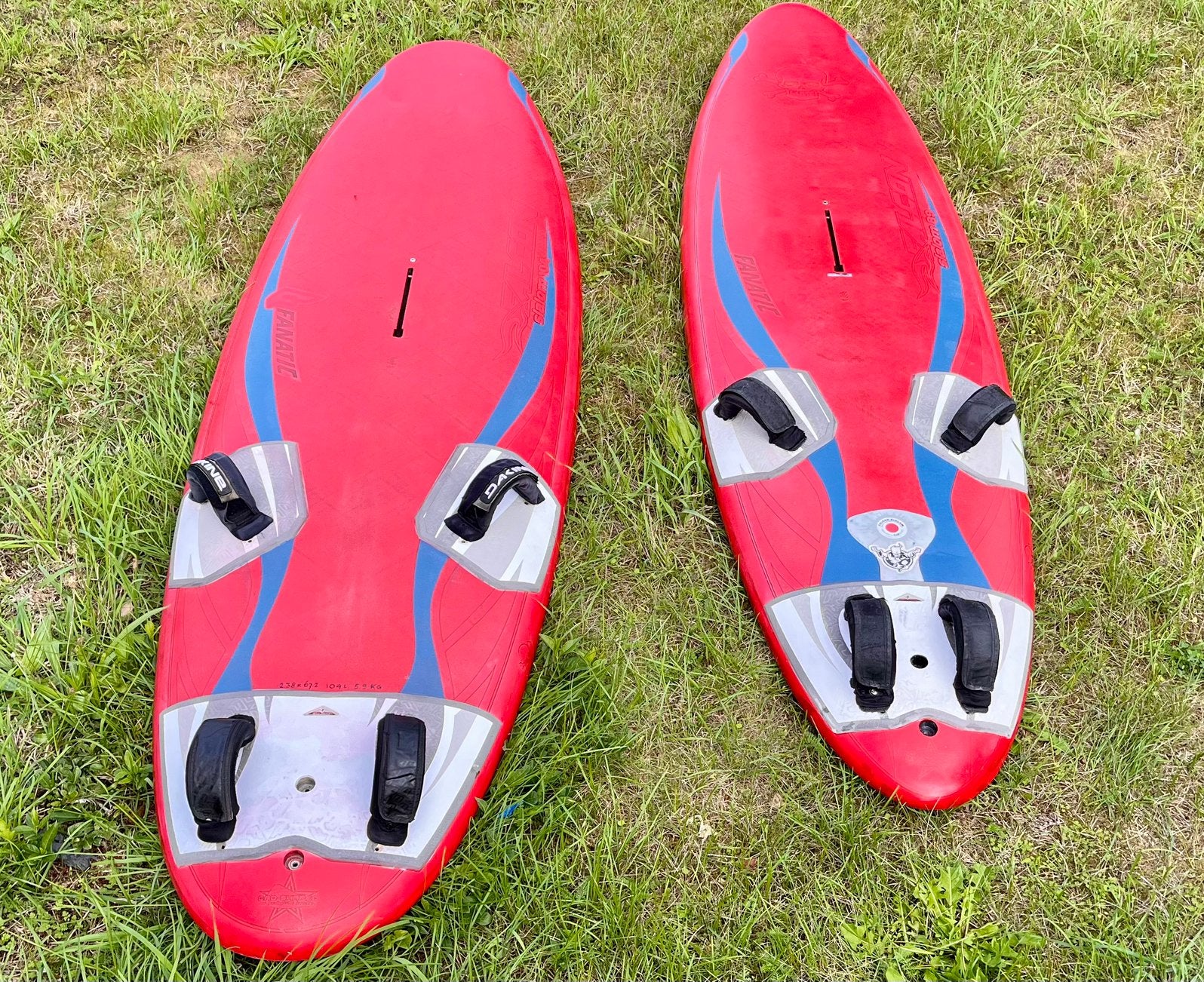 Fanatic Falcon 89 en 104 2008, Met voetbanden, Gebruikt, Minder dan 250 cm, Fanatic