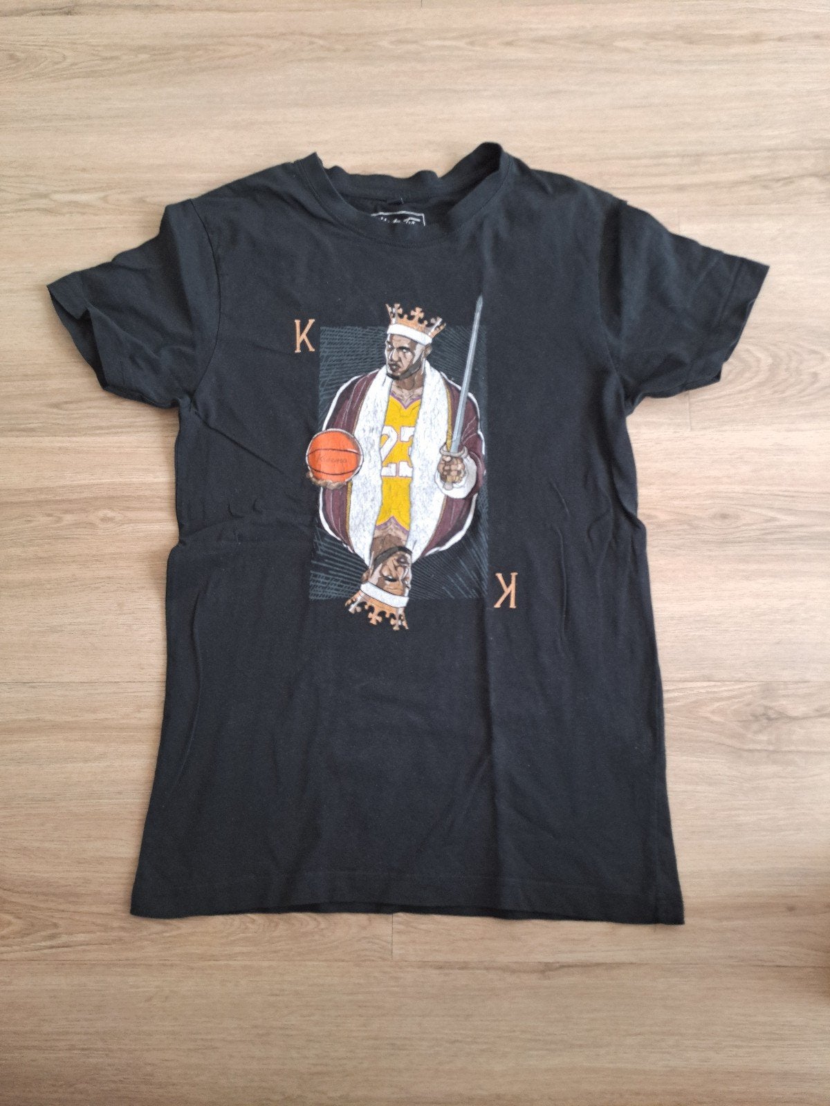 Basketbal shirt maat S (valt klein), Onbekend, Zwart, Ophalen of Verzenden, Gedragen