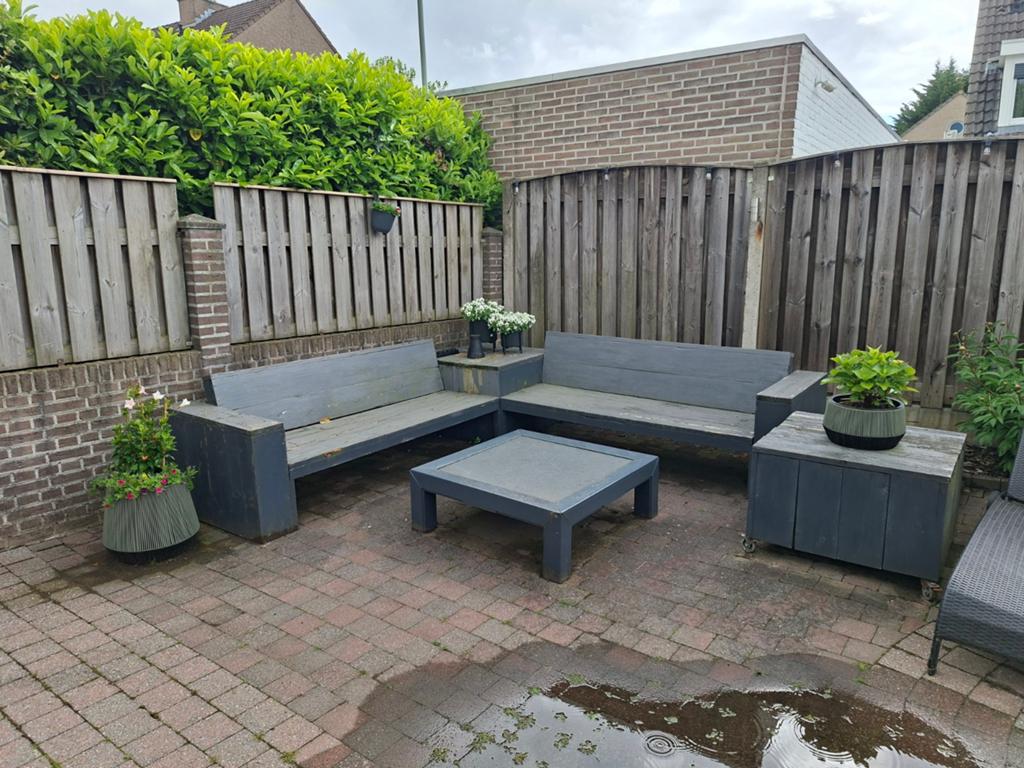 Steigerhouten loungeset, Tuin en Terras, Minder dan 3 meter, Ophalen of Verzenden, Hout, 1 tot 2 meter