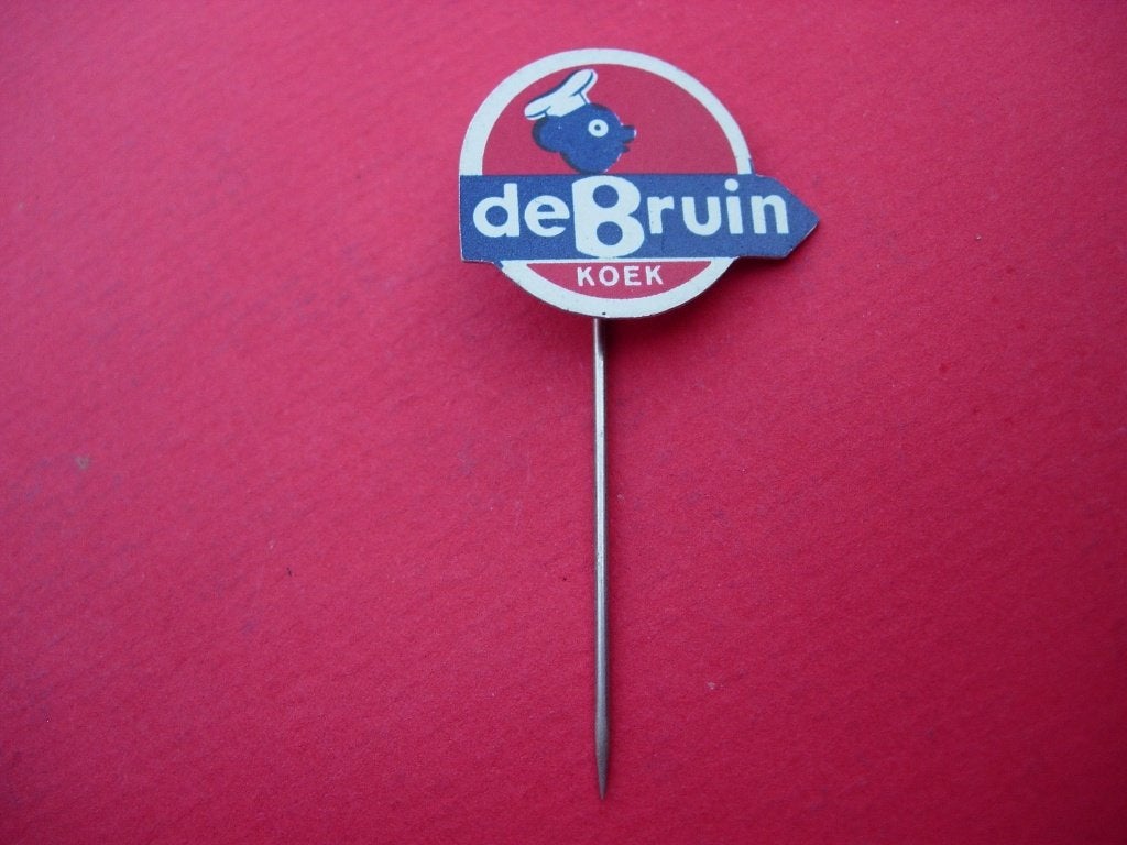speldje van de Bruin koek, Verzenden, Zo goed als nieuw, Merk, Speldje of Pin