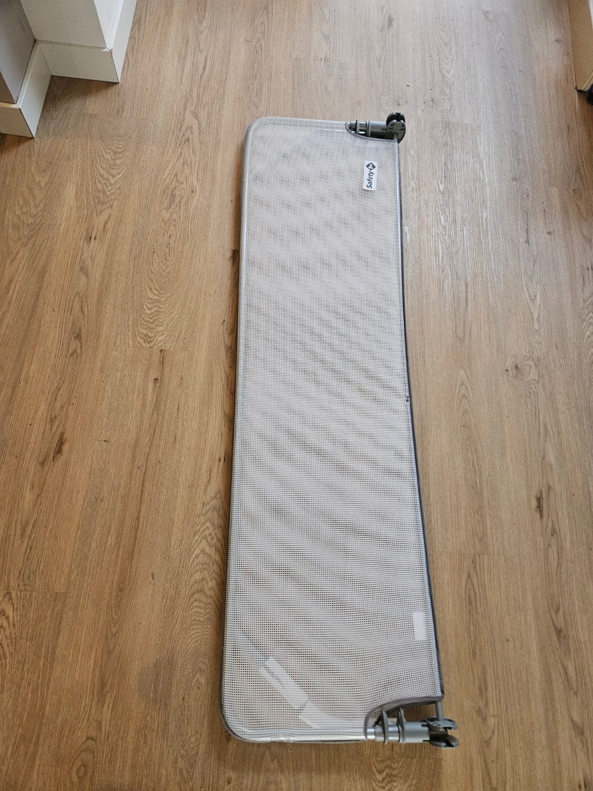 Safety 1st bedhekje - grijs/wit 2 meter, Ophalen, Gebruikt, 140 tot 160 cm, Minder dan 70 cm