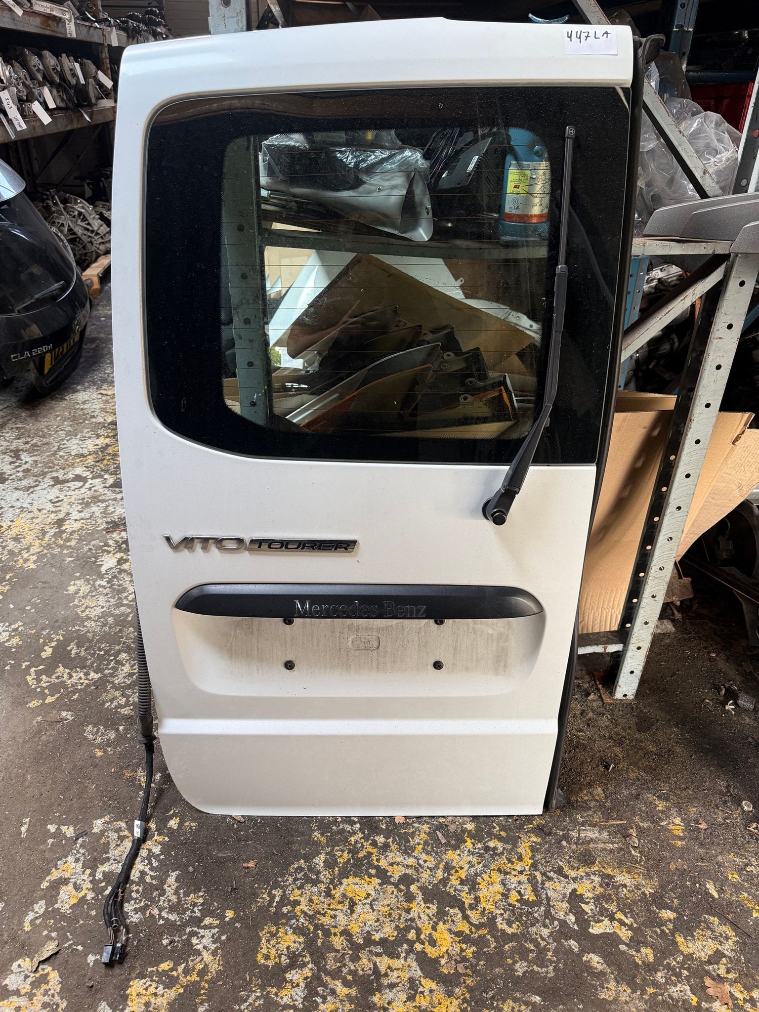 L Achterdeur vito w447 met raam, Gebruikt, Ophalen of Verzenden, Achter, -