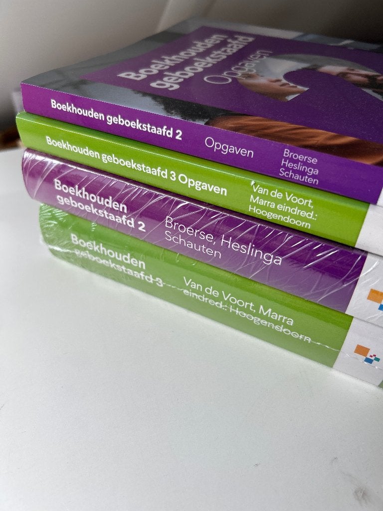 Boekhouden geboekstaafd deel 2 en 3, Ophalen of Verzenden, Nieuw, Accountancy en Administratie, Noordhoff Uitgevers