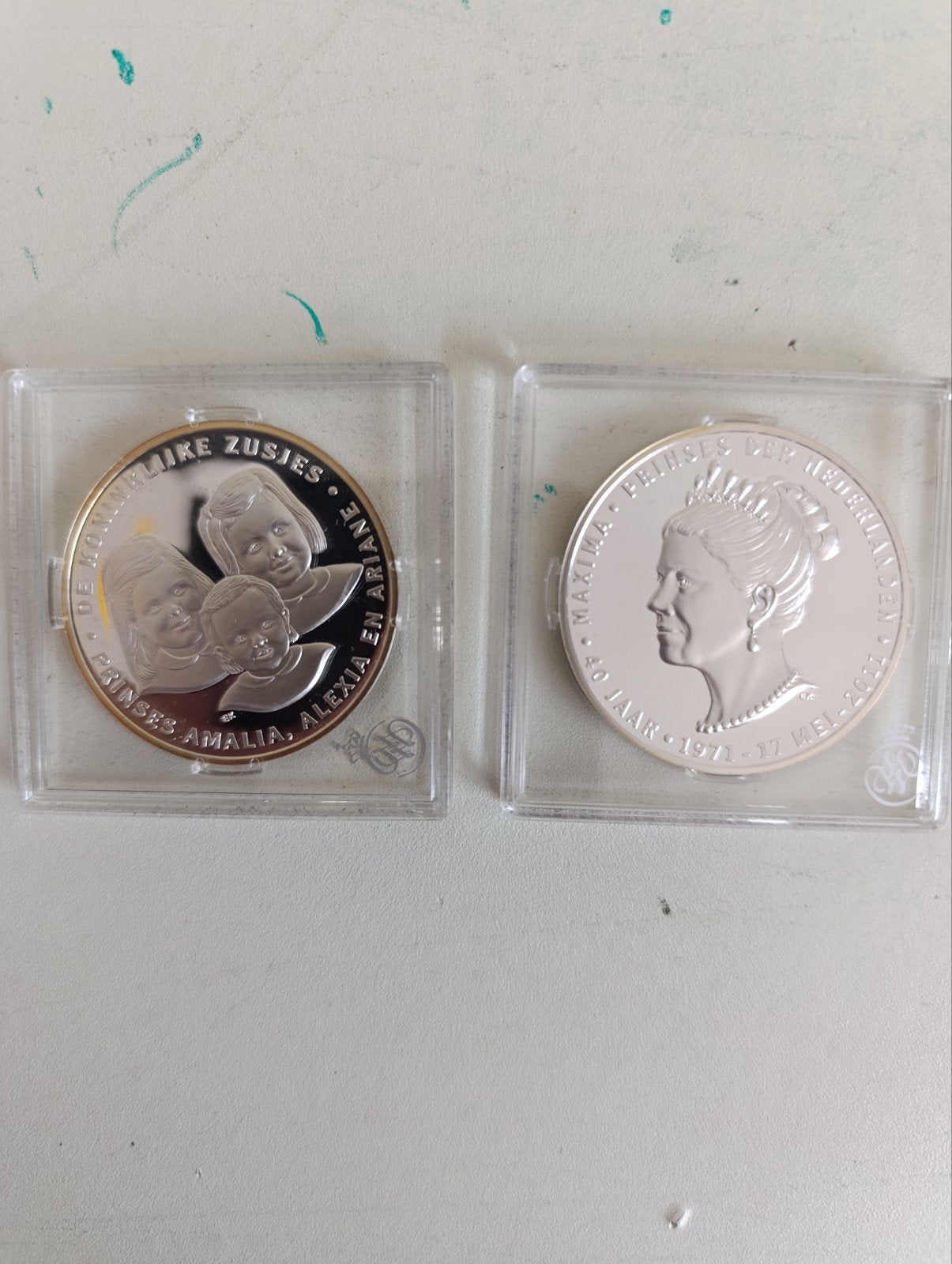 verzilverde munten, Ophalen of Verzenden, Koningin Beatrix, Euro's